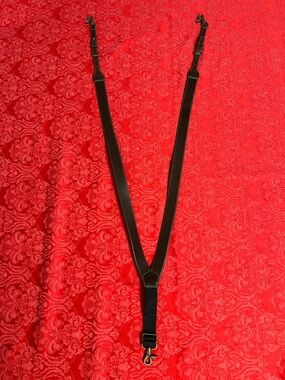 Nocona Leather Y-Back Suspenders Hook Style Brown Western Adjustable Medium